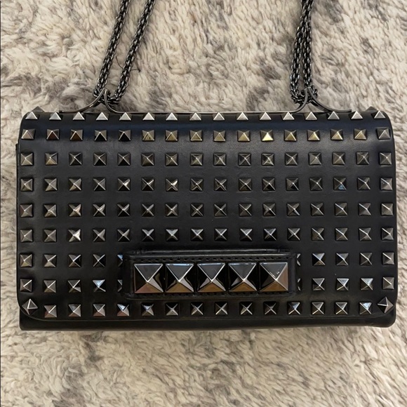 Valentino Va Va Voom rockstud noir black clutch - Picture 3 of 13